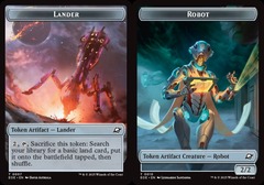Lander (7) // Robot (10) Token - Foil
